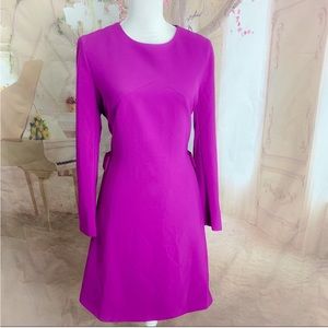 COPY - NEW Ted Baker Emorly Side Bow Long Sleeve Dress In Purple Ted Size 4/US …